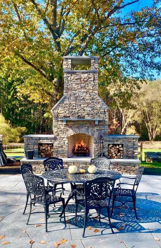 fireplace patio